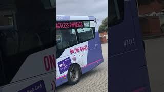 First Solent 47414 departing Fareham Bus Station [upl. by Ahsitam218]