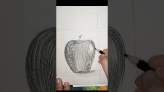 How To Draw An Apple In Easy Way Pencil ShadingArtkachaska85 [upl. by Etnaihc253]