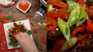 Salter  Meals Made Simple Air Fryer Crispy Chilli Beef  Easy tasty recipes [upl. by Herrah]