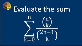 Evaluating the required sum using algebraic manipulation [upl. by Enniroc]