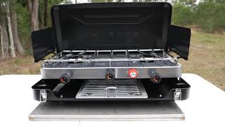 Wanderer LPG Portable Stove with Grill 2 Burner  BCF [upl. by Sadira431]