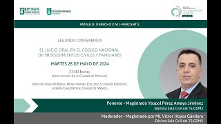 EL JUICIO ORAL EN EL CÓDIGO NACIONAL DE PROCEDIMIENTOS CIVILES Y FAMILIARES [upl. by Tuinenga]