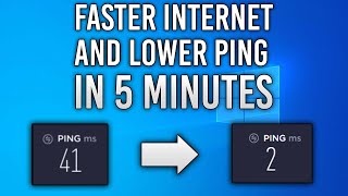 HOW TO GET LOWER PING AND SPEED UP YOUR INTERNET  WINDOWS 1011  2022 [upl. by Rodolphe209]