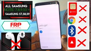 Samsung S7S89 Note8 Note9 Note 10 Frp Bypass 2022All Samsung Google Account Bypass Any Android [upl. by Ancel]