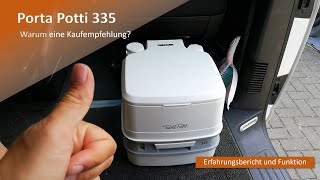 Campingtoilette Thetford Porta Potti 335  Warum eine Kaufempfehlung Erfahrungsbericht und Funktion [upl. by Prissie583]