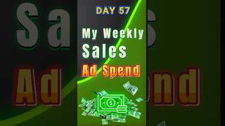 Weekly Sales amp Ad Spend Breakdown  How Much I Made amp Spent  Day 57 amazonfbaseller [upl. by Ofloda]