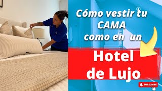 💰Como vestir tu CAMA como en un Hotel de Lujo 🔥  Limpiando en Estados Unidos Limpieza de casas [upl. by O'Connell]