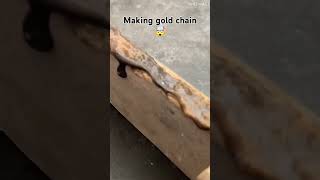 Making gold chain by goldsmith gold goldsmith goldchain makinggolndchain [upl. by Kurtz864]