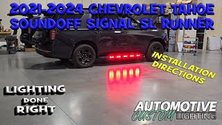 20212024 Chevrolet Tahoe SoundOFF Signal SL Runner Installation Video [upl. by Duncan218]