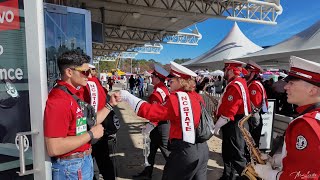 NC State Marching Band  Entering Lenovo Center before Football Game 11092024 [upl. by Nedyrb]