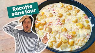 Tartiflette maison à la poêle sans four  Une recette facile [upl. by Fairman]