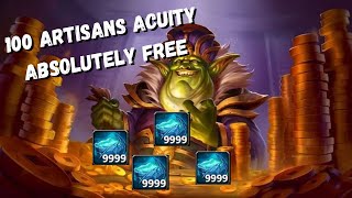 QUICK and FREE 100 Artisans Acuity  NO KNOWLEDGE POINTS LOST  War Within Profession Guide [upl. by Edahc]