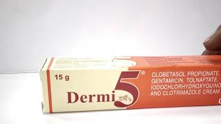 dermi 5 cream uses in english [upl. by Qulllon]