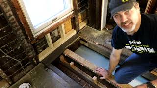 Fixing Walls And Moving A Vent Renovating A 200 Year Old house PT4 [upl. by Norreg84]