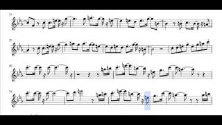 Clean Bandit Symphony Alto sax sheetmusic [upl. by Aisatnaf]