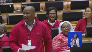 EFF MP reprimanded in Parliament for calling Van Rooyen a ‘useless minister [upl. by Clare]