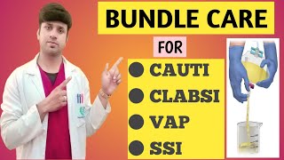 BUNDLE OF CARE  HAI  NOSOCOMIAL INFECTION  CAUTI  CLABSI  VAP  SSI [upl. by Aiseneg252]