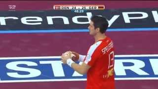 █▬█ Denmark  Germany Second Half 24th Mens Handball World Championship 20150120 [upl. by Bysshe407]