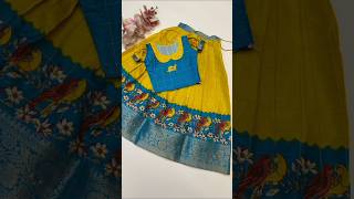 latest trending pattu pavada langa jacket shorts youtube pattupavada kidsdress trending yt [upl. by Maro]