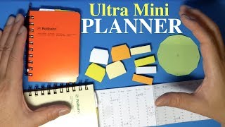 Ultra Mini Planner Notebook DIY amp Setup  Small but Functional [upl. by Anna378]