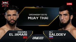 Full Fight Zakaria El Jamari vs Ali Saldoev Highlights HD  ONE166 Qatar [upl. by Madda342]