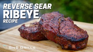 Reverse Sear Ribeye Steak  How to Cook Steak on a Charcoal Grill [upl. by Aicilyhp275]