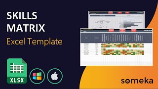 Skills Matrix Template  Evaluate Skills Pool in Excel  Excel Competency Matrix [upl. by Elleirbag]