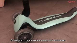 Avis vidéo Trottinette 3 roues pliable GLOBBER [upl. by Ahkihs4]