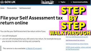 How To File Self Assessment Tax Return 💷📄 [upl. by Deerdre]