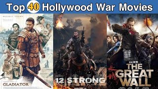 Top 40 Hollywood War Movies  Top 40 Best War Movies [upl. by Otreblanauj843]