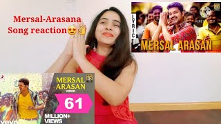 MERSAL ARASAN VIDEO SONG REACTION👌😘❤ThalapathyVijay A R RehmanTheladyboss [upl. by Nosecyrb]