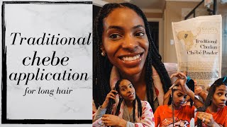 How To Apply Chebe the Traditional Way  Use Chebe to Grow Long Hair [upl. by Anitsuga]