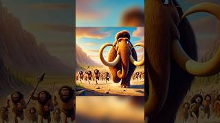 Caveman VS Mammoth funny ai [upl. by Leanard]