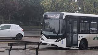 Here is the 567 White bus in Staines Thursday 26 September 2024 [upl. by Kolk]