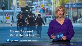 tagesschau in Einfacher Sprache 1900 Uhr 23102024 [upl. by Tollman605]