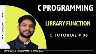 Library Functions In C  In Hindi [upl. by Alahcim789]