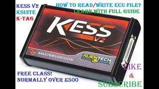 How to Use Kess v2 Ksuite to READWRITE file from ECU via OBD2 Diagnostic Port VAUXHALL OPEL CORSA D [upl. by Ikceb]