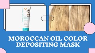 Moroccan Oil Color Depositing Mask  First Impressions [upl. by Bijan]