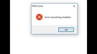 حل مشكلة Nsis Error عند تثبيت البرامج على ويندوز 10 64bt [upl. by Nicolas333]