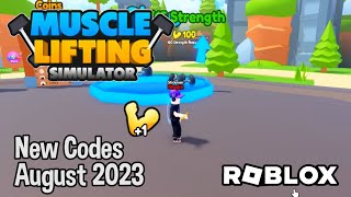 Roblox Muscle Lifting Simulator New Codes August 2023 [upl. by Audley]