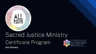 The Chaplaincy Institute Info Night Sacred Justice Ministry Certificate Program [upl. by Fermin]