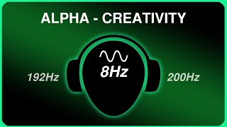 Creativity Pure Binaural Beats  Alpha  8Hz196Hz  Long version [upl. by Eelsel]