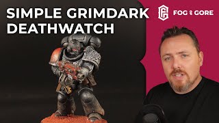 Simple grimdark deathwatch just drybrush and wash [upl. by Oly]