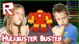 Hulkbuster Busted  Roblox Superheros with KarinaOMG [upl. by Kreager191]