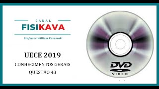 UECE 2019  Um disco do tipo DVD gira com movimento circular uniforme realizando 30 rpm A veloci [upl. by Nailuj]