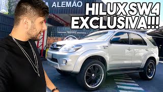 TOYOTA HILUX SW4 EXCLUSIVA😱🤟🏻 SUV BLINDADO RECEBEU INTERIOR EM 2 CORES E FICOU ANIMAL [upl. by Hedaza]