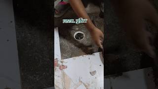 NEW WAY TO INSTALL KITCHEN FLOOR TILE DRAIN INSTALLATION ✅tiles drain floorkitchenVIRAL shorts [upl. by Sufur]