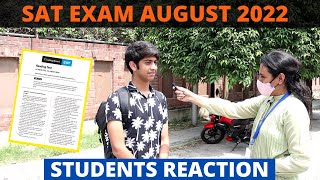 August SAT 2022 Exam Reaction FT Students amp Parent  Post SAT Exam Reaction 😱😱 [upl. by Nnilsia]