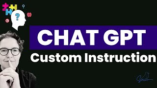 ChatGPT  Custom Instruction  La fonctionnalité qui va vous faire gagner énormément de temps 🎯 [upl. by Osmen227]