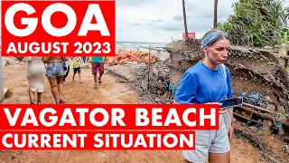 Goa  Vagator Beach  August  2023  North Goa  Shopping  Watersports  Shacks  Goa Vlog [upl. by Ahterahs]